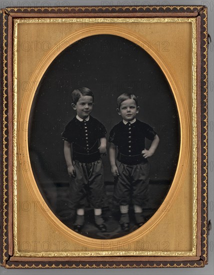 Untitled (Portrait of Two Boys), 1858. Creator: Unknown.
