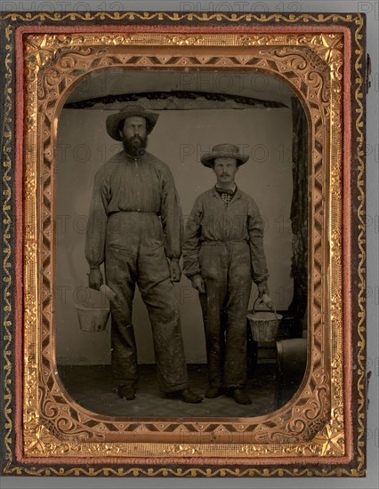 Untitled (Portrait of Two Standing Men), 1870. Creator: Unknown.