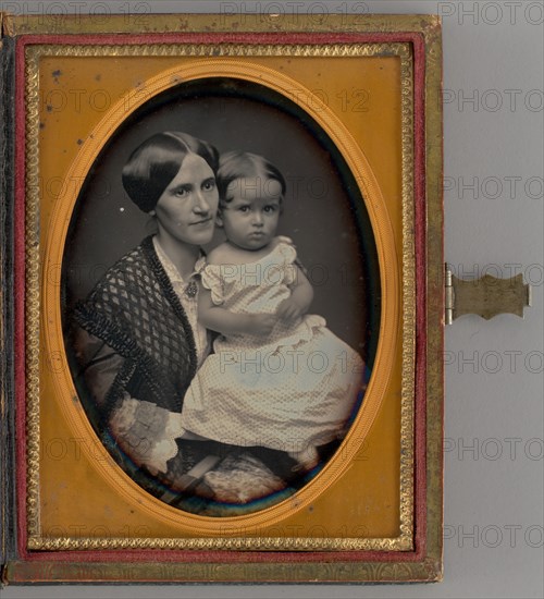 Untitled (Portrait of Woman Holding a Baby), 1862. Creator: Unknown.