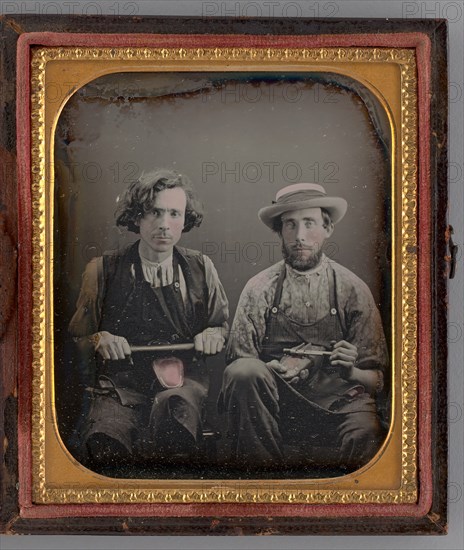 Untitled [two cobblers], 1853.  Creator: Unknown.