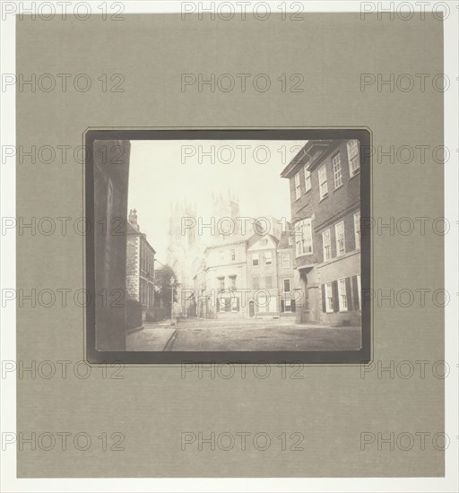 A Scene in York - York Minster from Lop Lane, July 28, 1845. Creator: William Henry Fox Talbot.