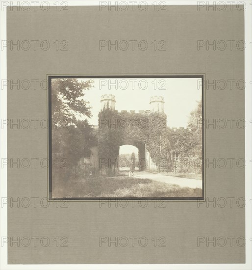 Entrance Lodge, Eaton Hall, Cheshire (Seat of the Marquis of Westminster), c. 1845. Creator: William Henry Fox Talbot.