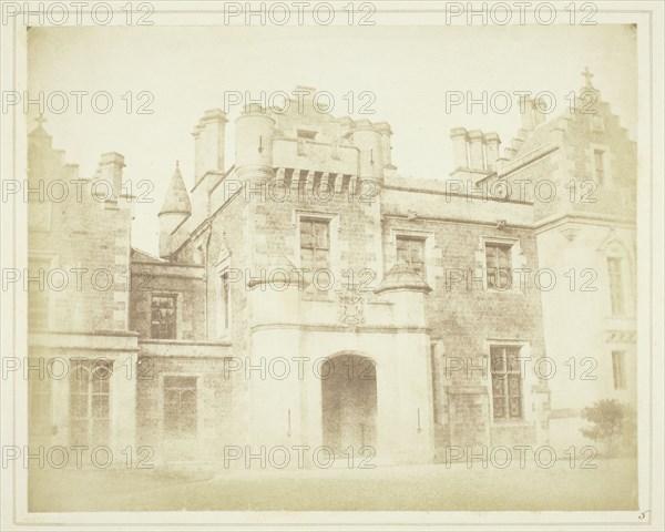 Hall Door, Abbotsford, 1844. Creator: William Henry Fox Talbot.