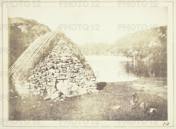 Highland Hut on the Banks of Loch Katrine, 1844. Creator: William Henry Fox Talbot.