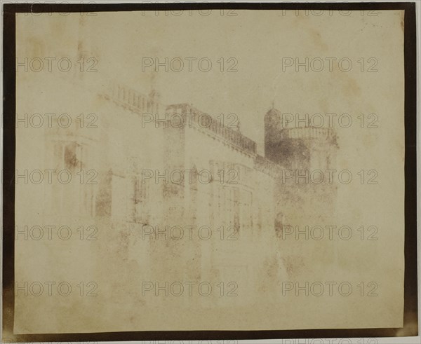 Lacock Abbey, South Front Towards Sharington's Tower, March 17, 1840. Creator: William Henry Fox Talbot.