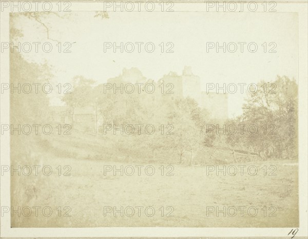 The same scene from the other side, The Castle of Doune, 1844. Creator: William Henry Fox Talbot.