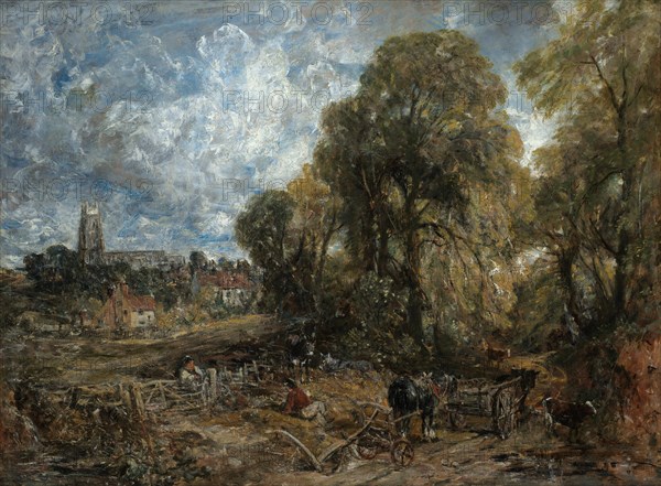 Stoke-by-Nayland, 1836. Creator: John Constable.