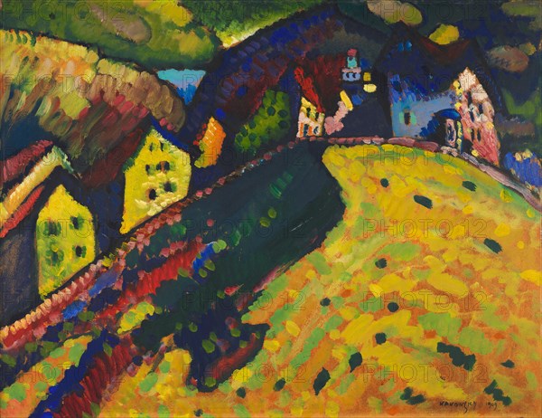 Houses at Murnau, 1909. Creator: Vassily Kandinsky.