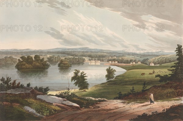 Fort Edward (No. 10 of The Hudson River Portfolio), 1822-23. Creator: John Hill.