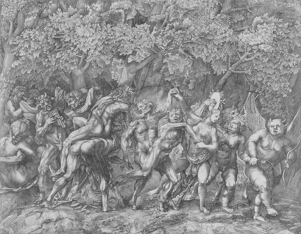 Bacchanal, ca. 1557. Creator: Giulio Sanuto.