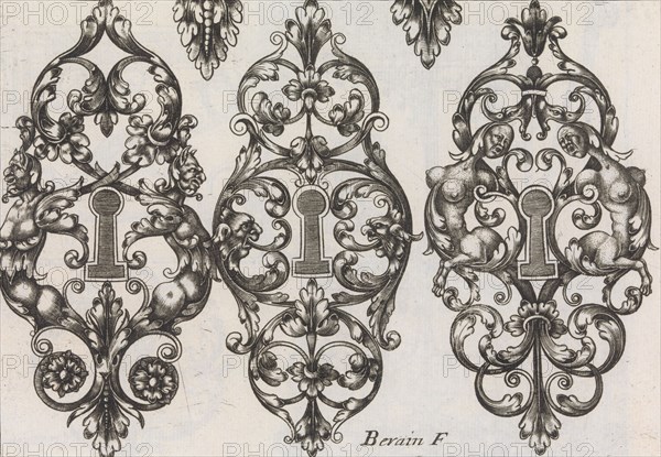 Diverses Pieces de Serruriers, page 5 (recto), ca. 1663. Creator: Jean Berain.