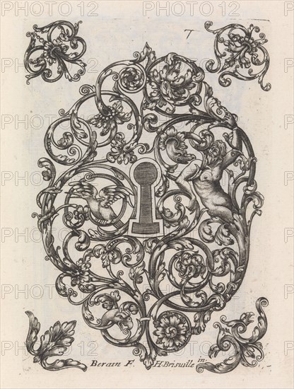 Diverses Pieces de Serruriers, page 8 (recto), ca. 1663. Creator: Jean Berain.