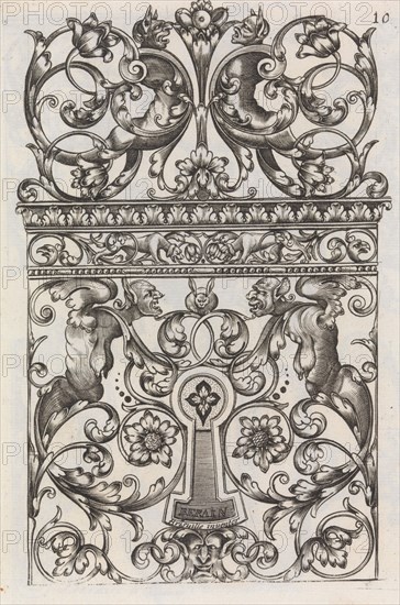 Diverses Pieces de Serruriers, page 11 (recto), ca. 1663. Creator: Jean Berain.