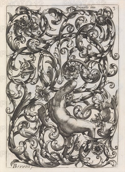 Diverses Pieces de Serruriers, page 4 (recto), ca. 1663. Creator: Jean Berain.
