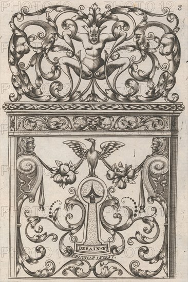 Diverses Pieces de Serruriers, page 9 (recto), ca. 1663. Creator: Jean Berain.