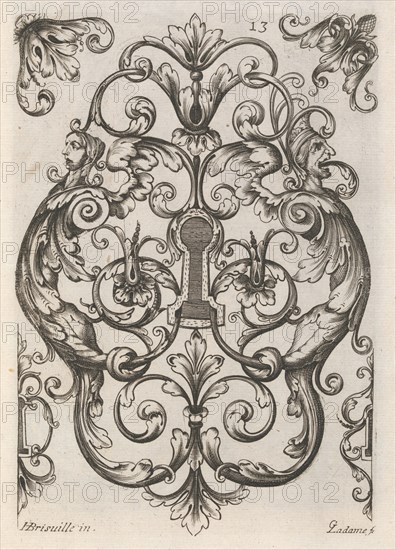 Diverses Pieces de Serruriers, page 14 (recto), ca. 1663. Creator: Jean Berain.