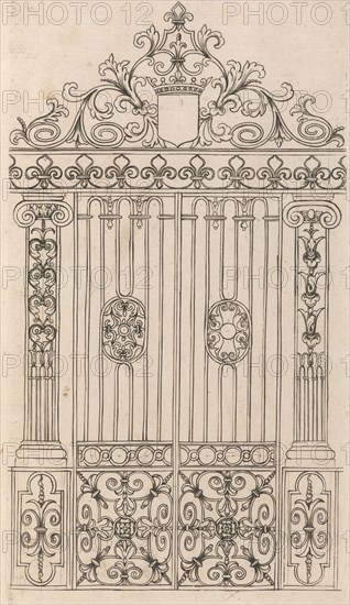 Diverses Pieces de Serruriers, page 17 (recto), ca. 1663. Creator: Jean Berain.