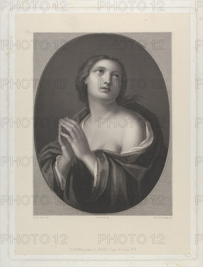 Female personification of Hope..., ca. 1835-81. Creator: Giovanni Buonafede.