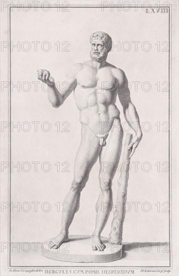 Statue of Hercules, 1734. Creator: Marc'Antonio Corsi.
