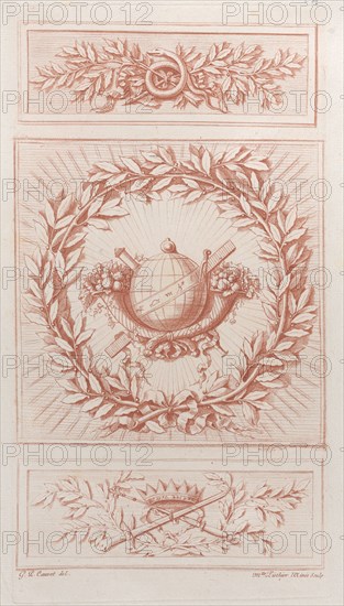 Recueil d'Ornemens à l'usage des jeunes artistes, 1777. Creator: Mademoiselle Liothier.