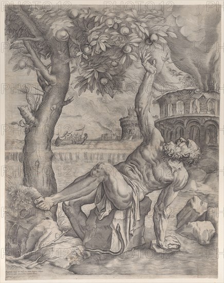 Tantalus, ca. 1557-70. Creator: Giulio Sanuto.