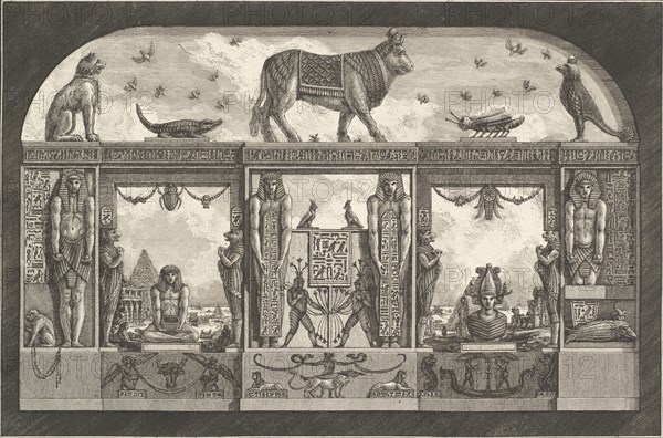 Ancient Egyptian ornament, 1769. Creator: Giovanni Battista Piranesi.