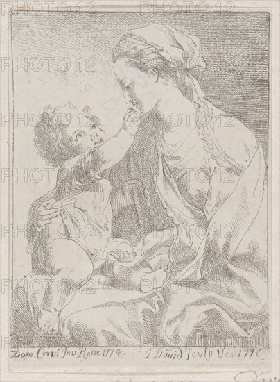 Virgin and Child, 1776. Creator: Giovanni David.