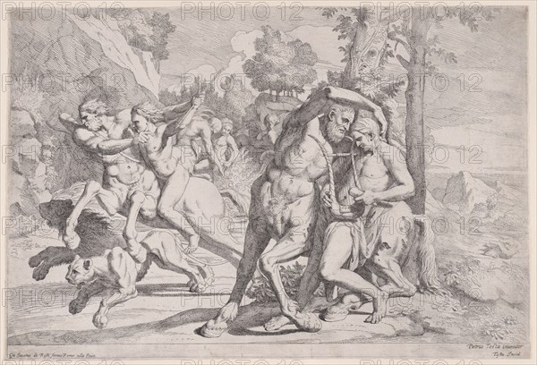 The education of Achilles, 1650-55. Creator: Giovanni Cesare Testa.