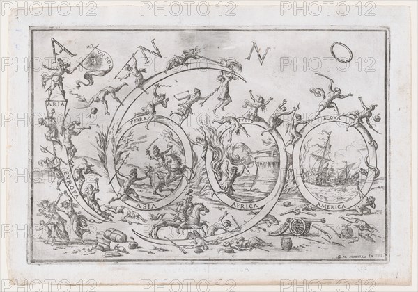 'Anno 1690' (the Year 1690)..., ca. 1690. Creator: Giuseppe Maria Mitelli.