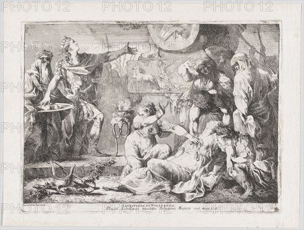The Sacrifice of Polyxena, 1776. Creator: Giovanni David.