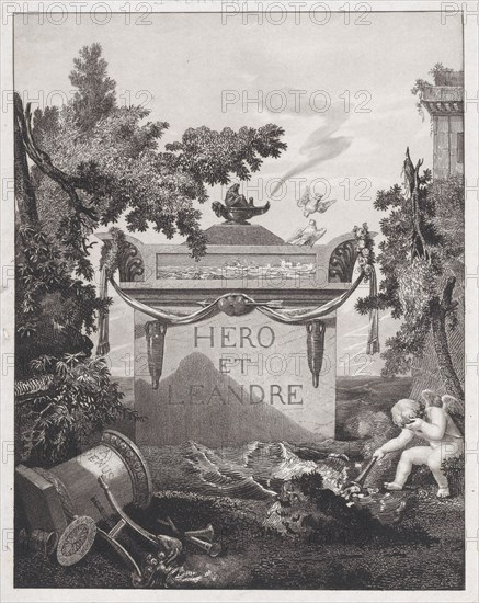 Frontispiece to "Hero and Leander", 1801. Creator: Philibert Louis Debucourt.