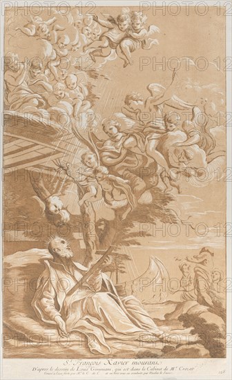 Death of Saint Francis Xavier, ca. 1729. Creator: Caylus, Anne-Claude-Philippe de.