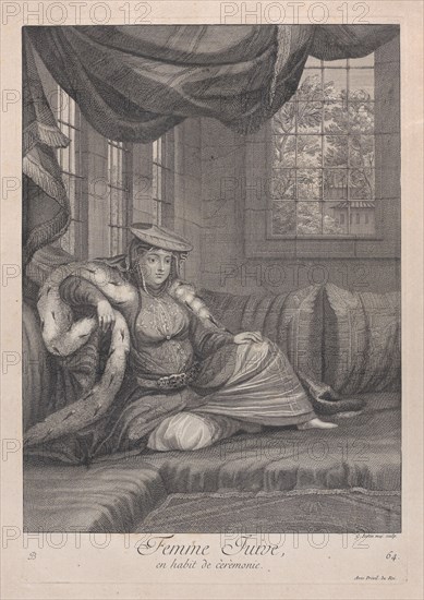 Femme Juive, en habit de cèrèmonie, 1714-15. Creator: Unknown.