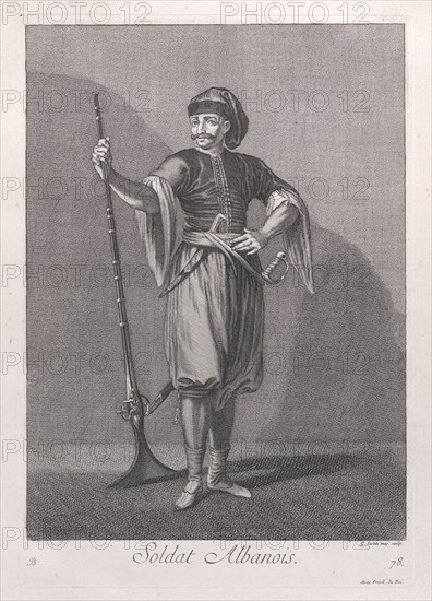 Soldat Albanois, 1714-15. Creator: Unknown.