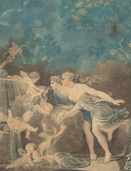 La Fontaine d'Amour, late 18th century. Creator: Jean-Baptiste Audebert.