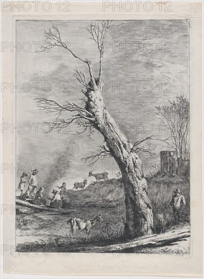 Winter, after a drawing completed in Saint-Chamond, 1795. Creator: Jean-Jacques de Boissieu.