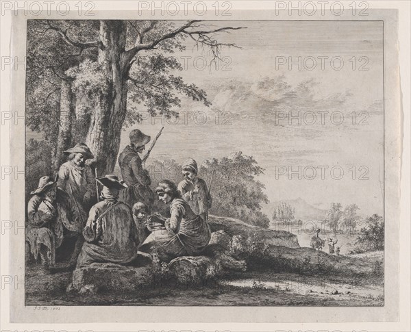 Peasants Resting, 1803. Creator: Jean-Jacques de Boissieu.