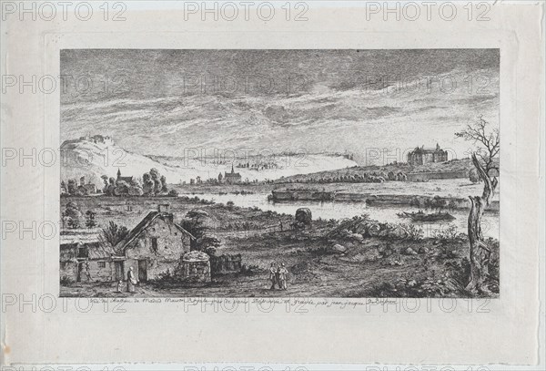 View of the Madrid Castle, near Paris, 1764. Creator: Jean-Jacques de Boissieu.