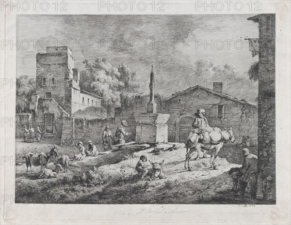 View of Saint-Andéol, 1774. Creator: Jean-Jacques de Boissieu.