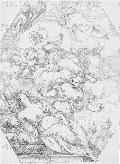 Dido on the Funeral Pyre, 1650-1700. Creator: Giuseppe Diamantini.