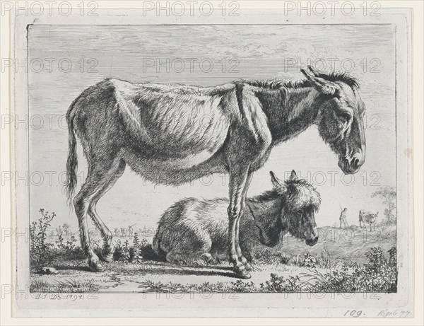 Jenny with its Foal, 1797. Creator: Jean-Jacques de Boissieu.