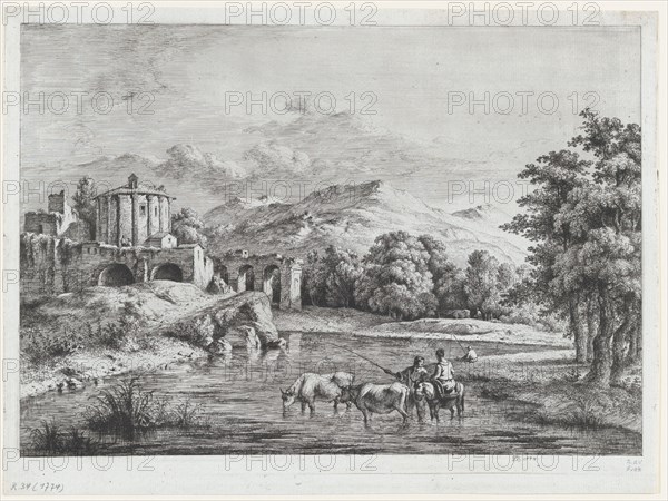 View of the Temple of Vesta, 1774. Creator: Jean-Jacques de Boissieu.