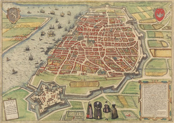 View of Antwerp, 1572-94. Creators: Frans Hogenberg, Simon Novellanus.