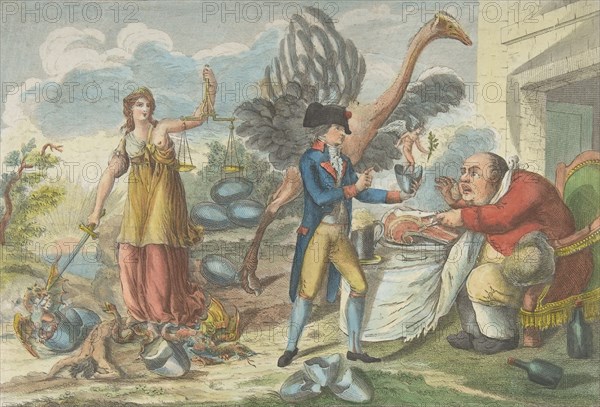 The Ninth of Thermidor, or the English Surprise..., 1795. Creator: Jean Baptiste Marie Louvion.