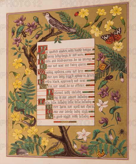 Songs of Shakespeare, 1865. Creator: Day & Son.