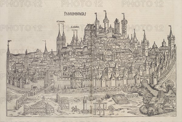 Nuremberg, 1493. Creators: Michael Wolgemut, Wilhelm Pleydenwurff.