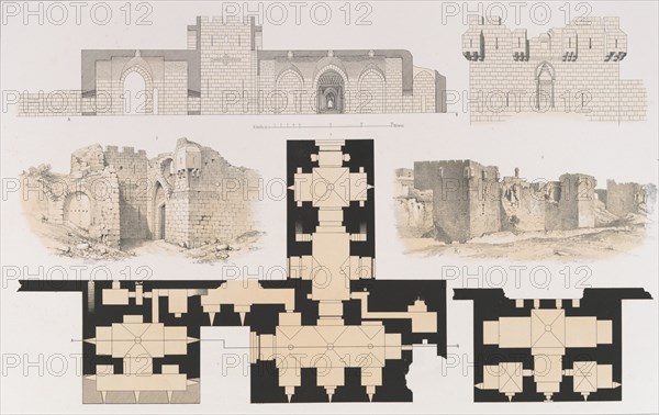 60. Porte Kennesrîne, à Alep, 1843. Creator: Hancke.