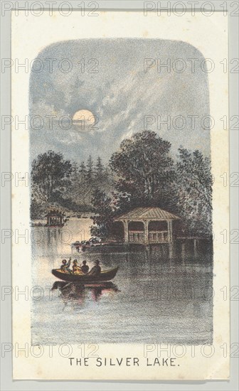 The Silver Lake, from the series, Views in Central Park, New York, Part 2, 1864. Creator: Louis Prang.