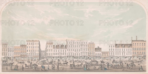 Broadway, New-York from Canal to Grand Street, West Side, 1856. Creator: Julius Bien.