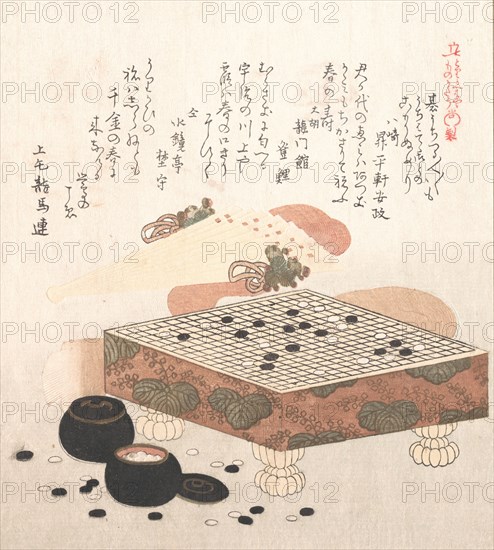 Outfit for the Go Game, 19th century. Creator: Kubo Shunman.